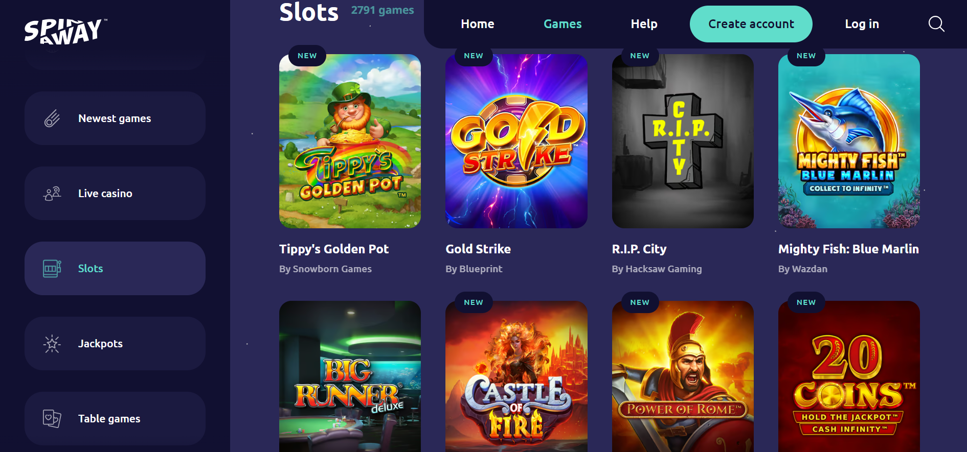 spinaway casino slots